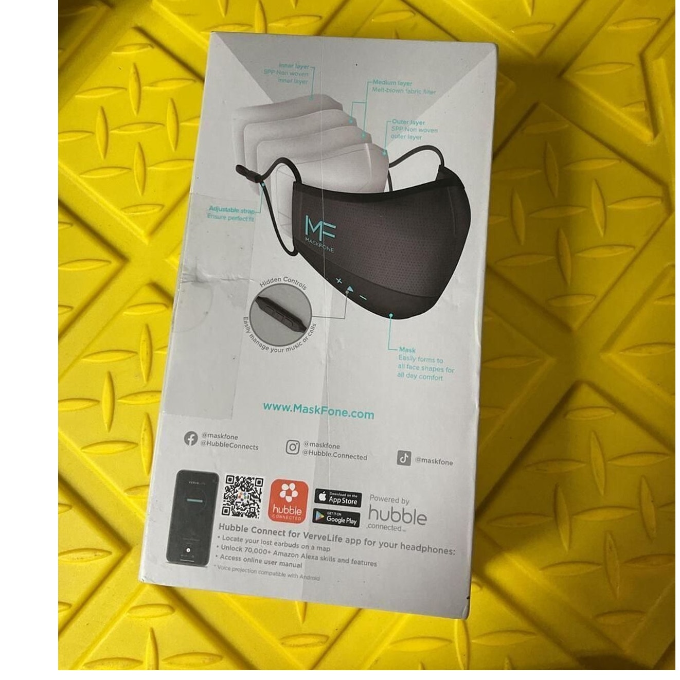 Maskfone BT Integrated Microphone for Clear Calls - Open Box