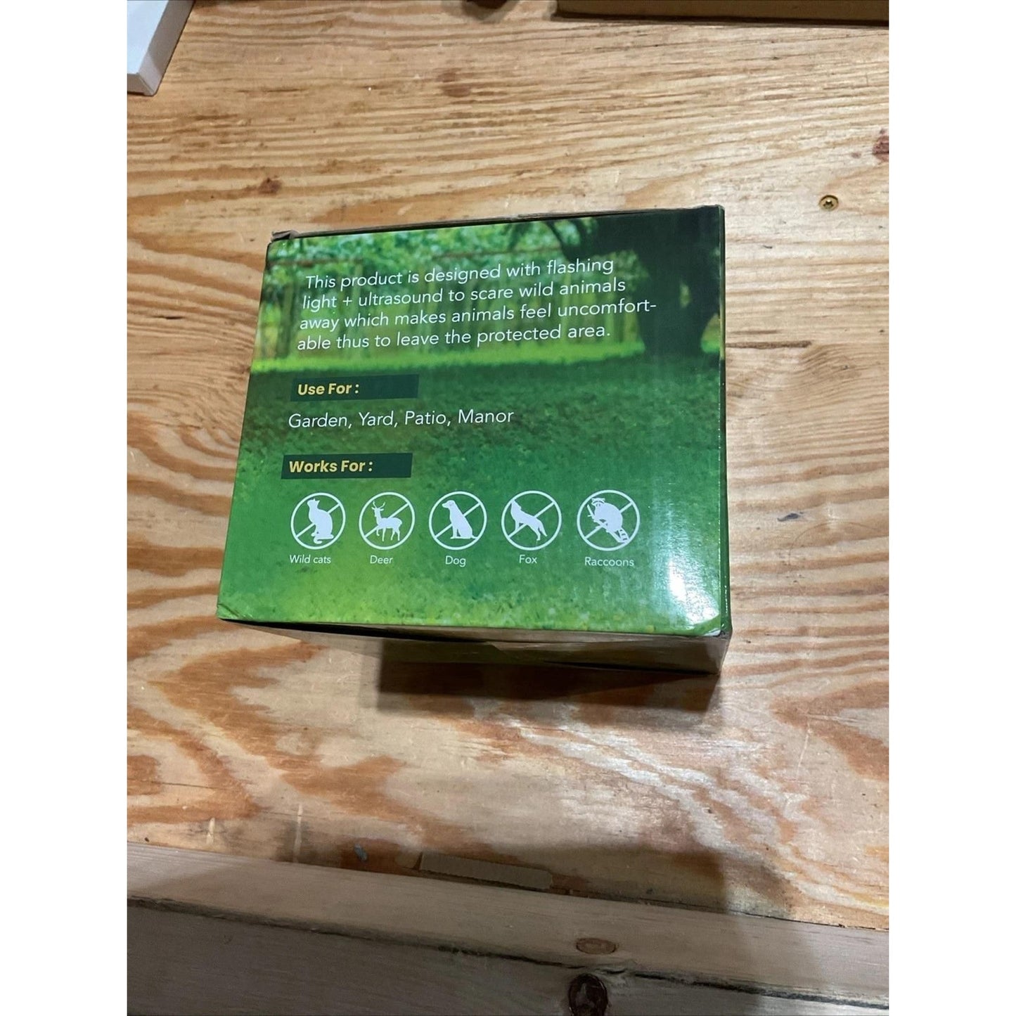 Careland 2 Pcs Solar Deer Repellent Outdoor Animal Cat Device AR33 - Green