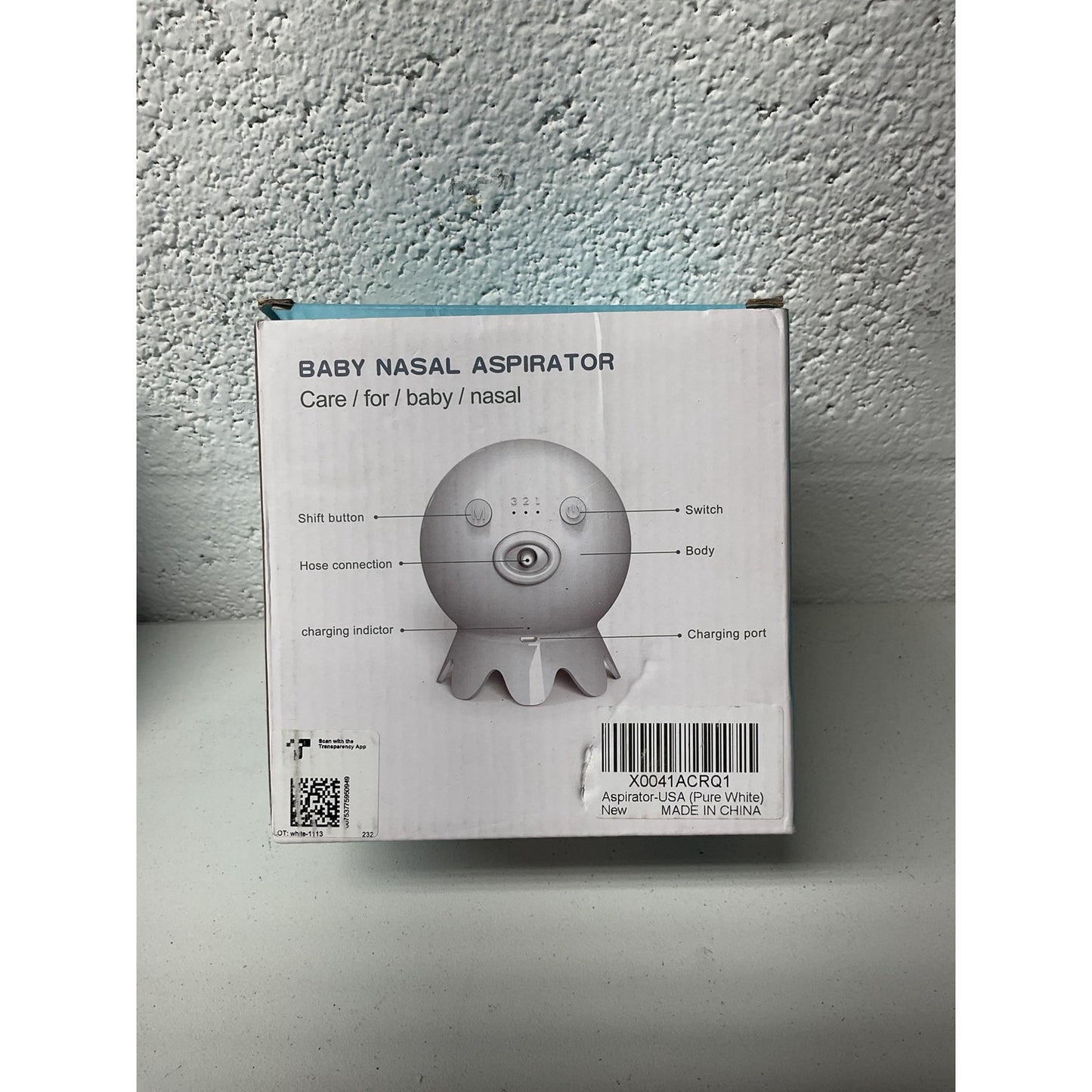 Baby Nasal Aspirator white