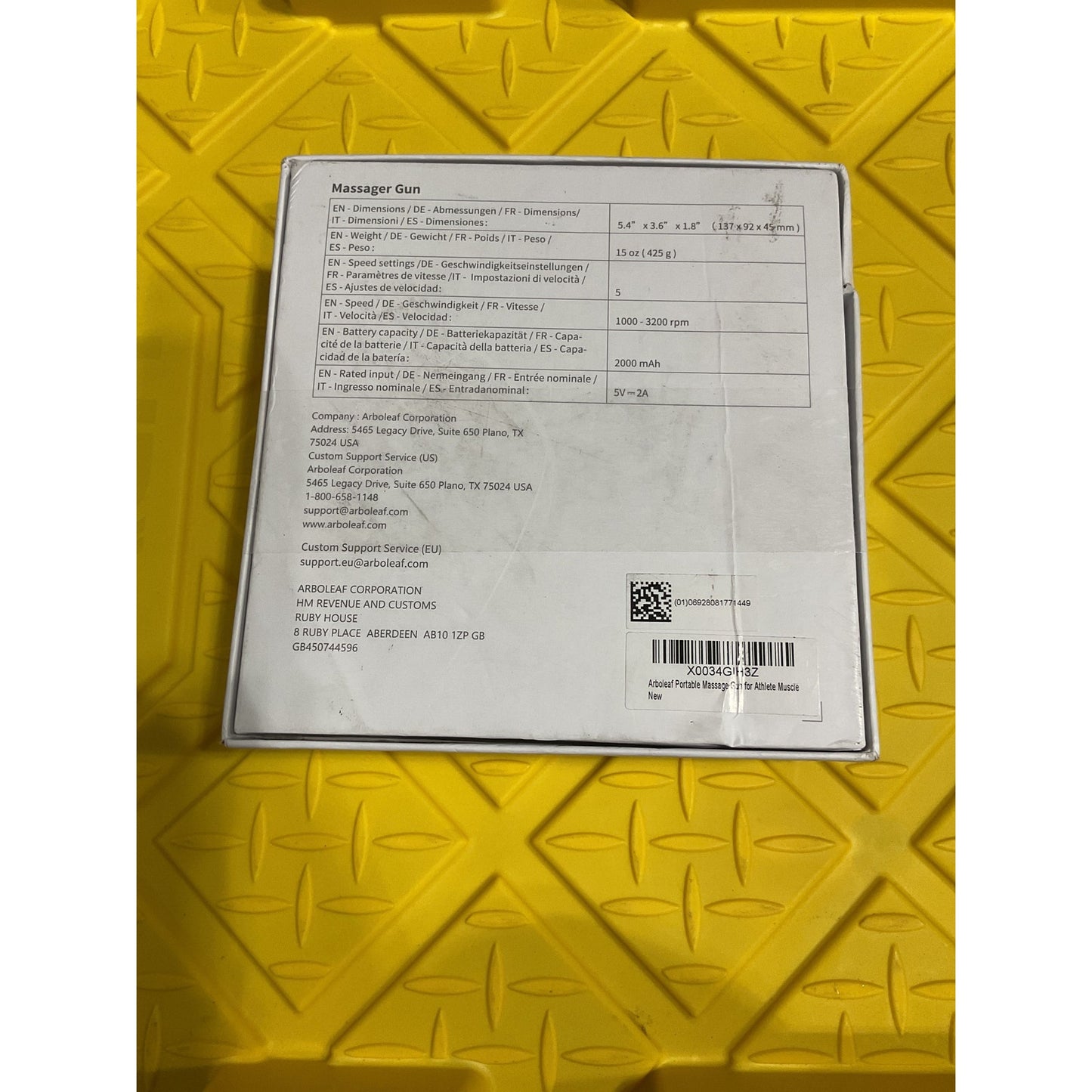 Arboleaf Massager Gun Model:CM20C