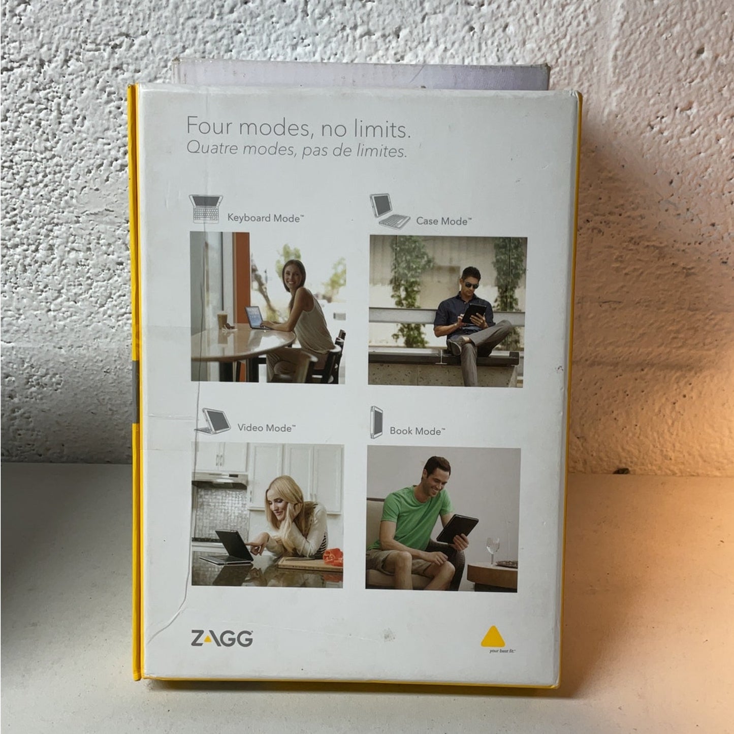 White - Slim Book Wireless Keyboard Case IPAD MINI/2/3