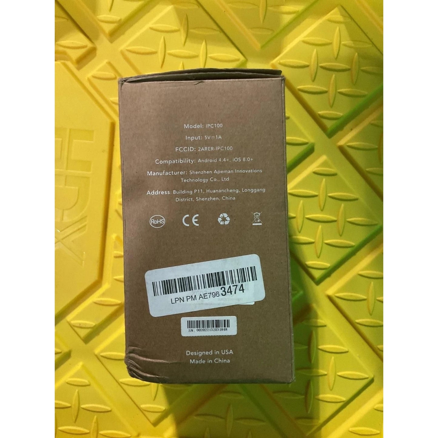 Nooie IPC100 1080P FHD SD Card Slot - Motion Tracking - Night Vision -...