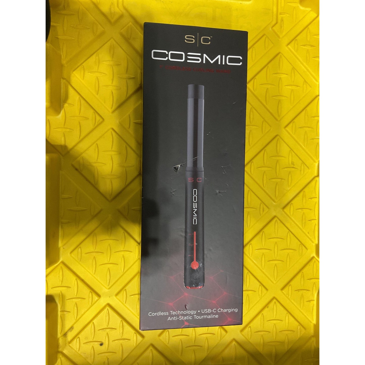 SC Cosmic 1” cordless curling wand anti-static tourmaline