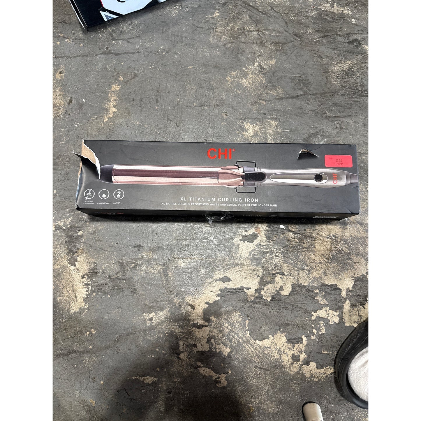 CHI XL Titanium Curling Iron - Open Box