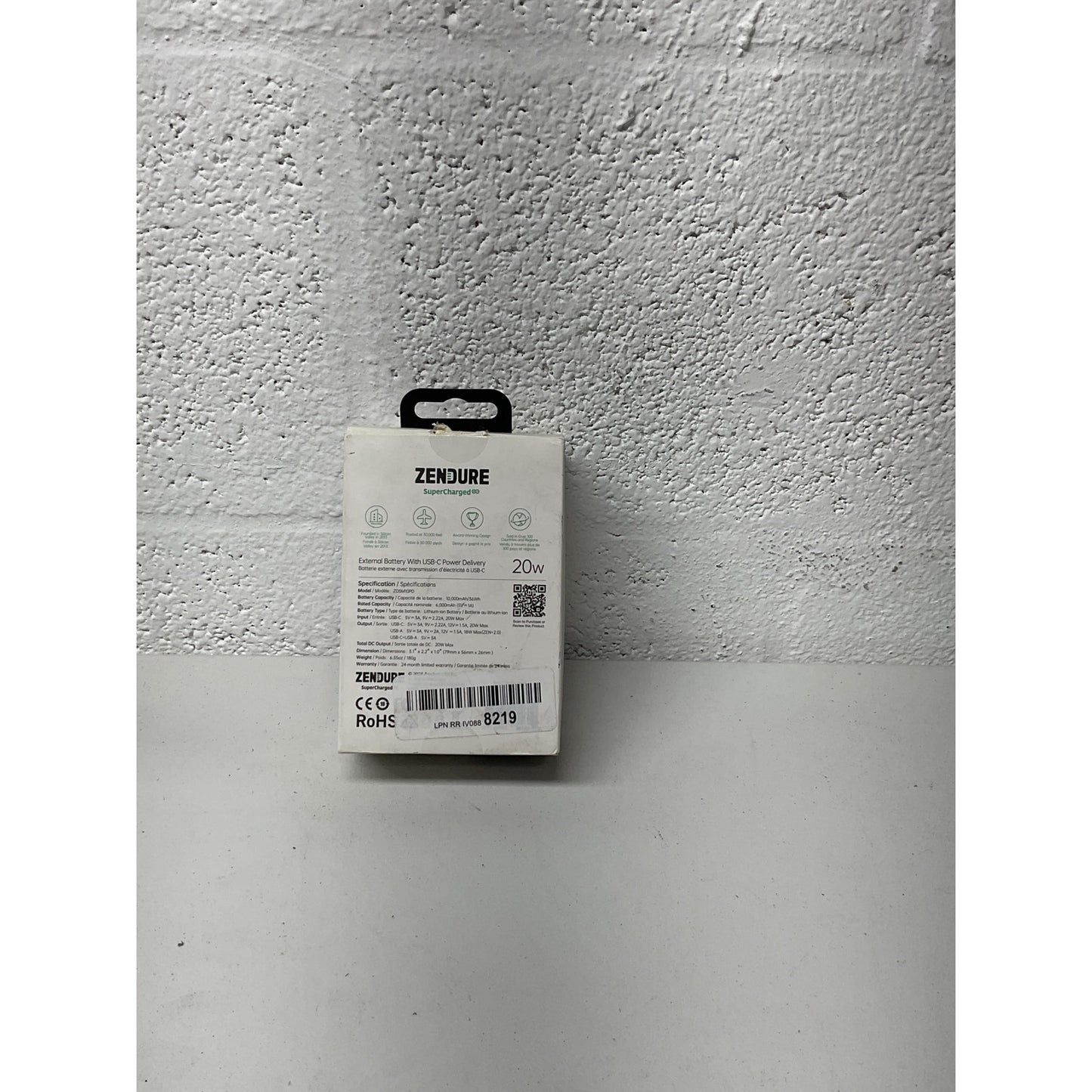 Zendure 10000mAh super mini external battery with usb-c power