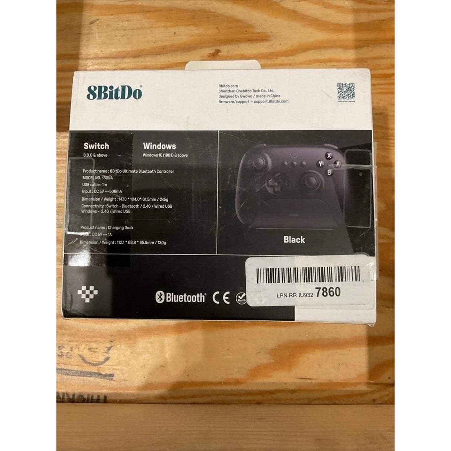 8BitDo Ultimate Bluetooth Controller for Nintendo Switch - Black (with Charging