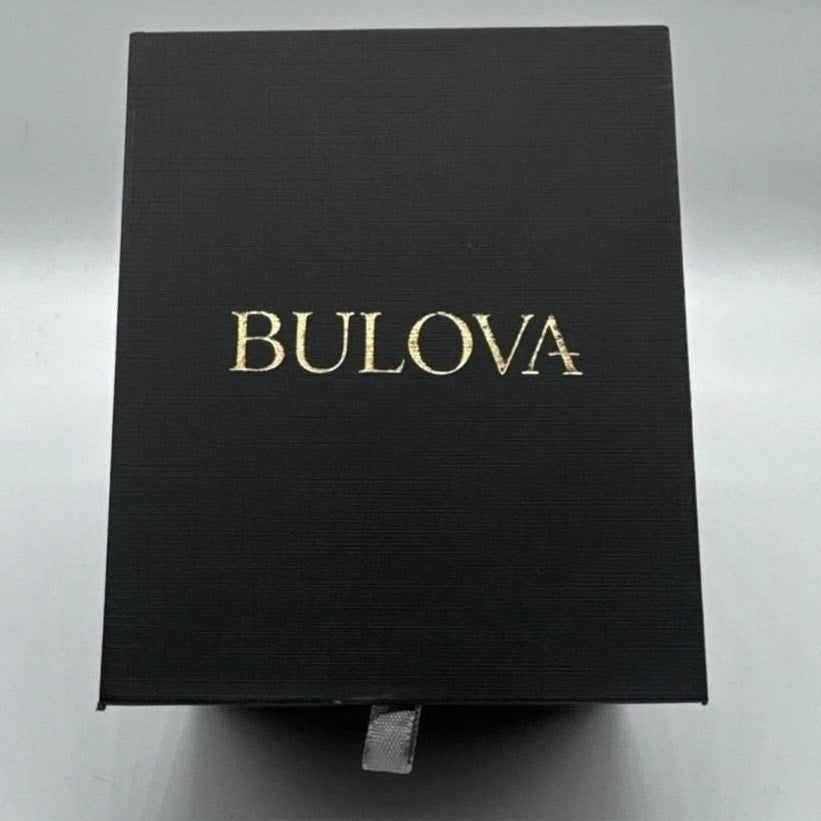 Bulova Classic 98M105 Womens Silver Gold Two Tone Round Analog Wristwatch