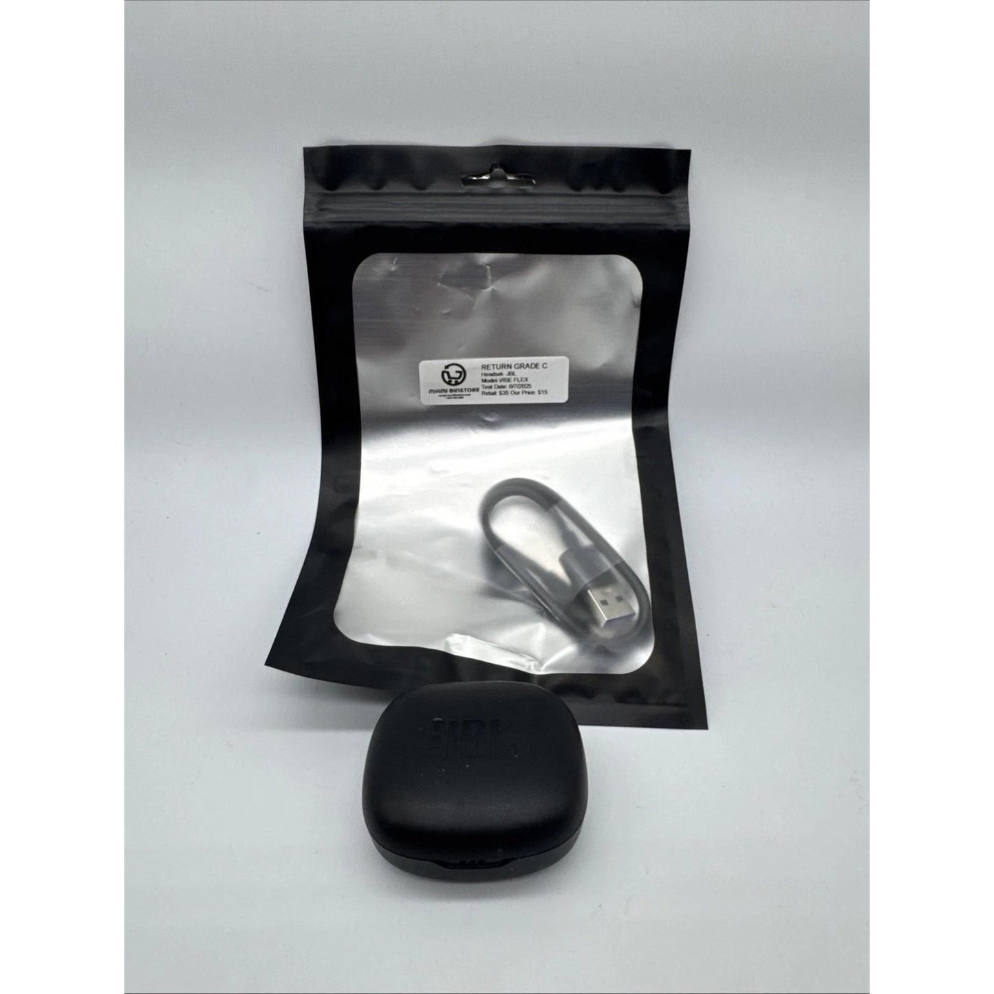 JBL Vibe Flex Wireless Earbuds, Black