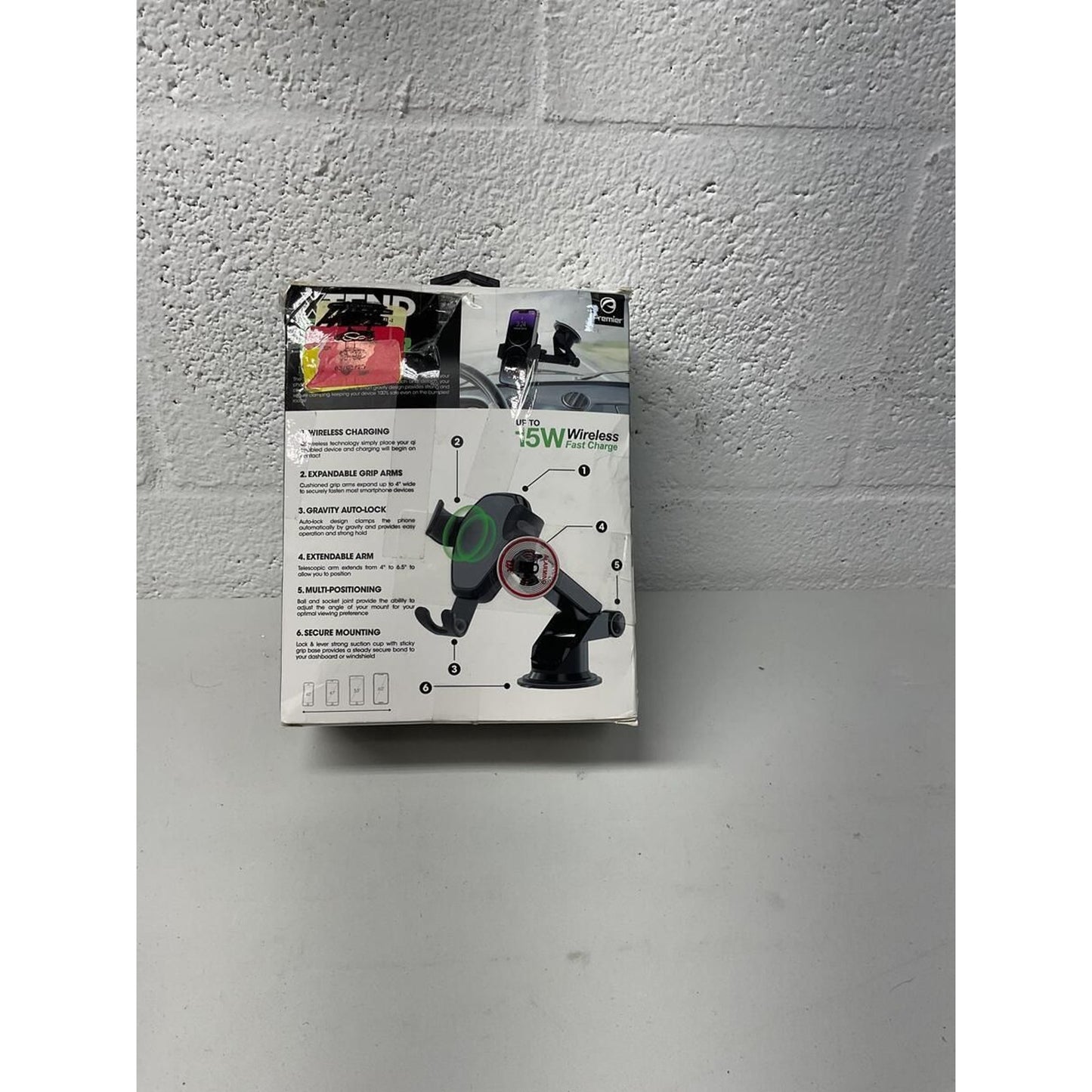 Premier Xtrend Grav Power wireless Charging Phone Holder