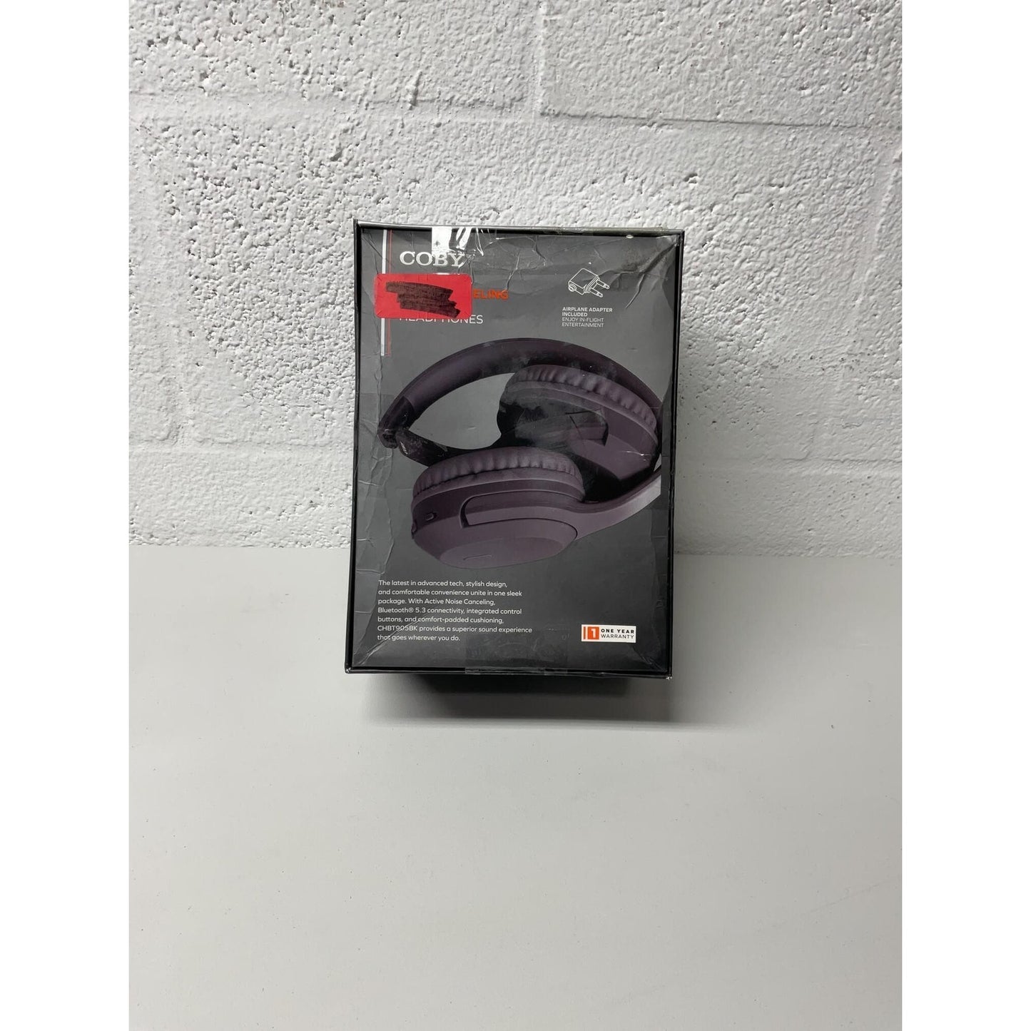 COBY BT NOISE CANCELING WIRELESS HEADPHONES