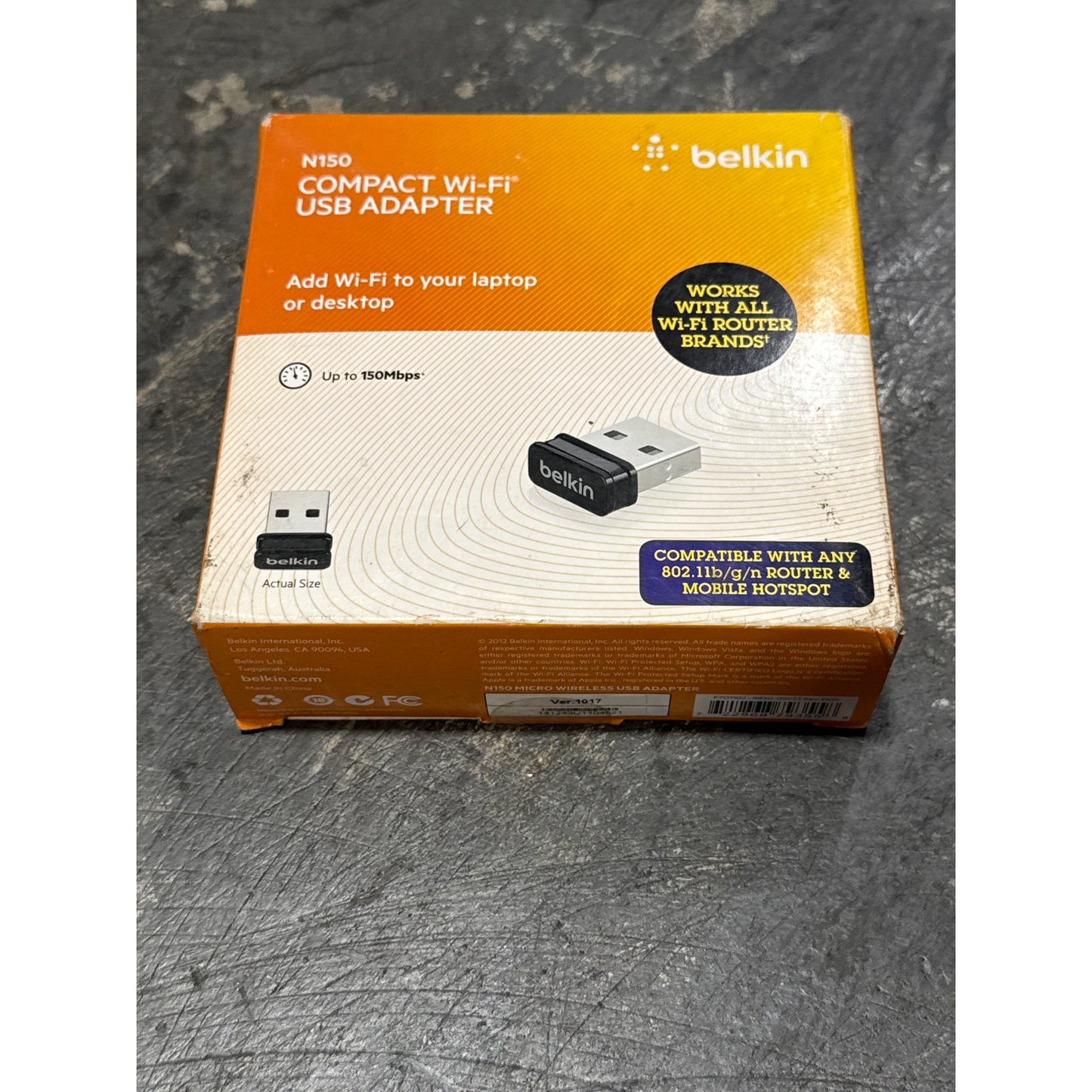 Belkin N150 WiFi adapter