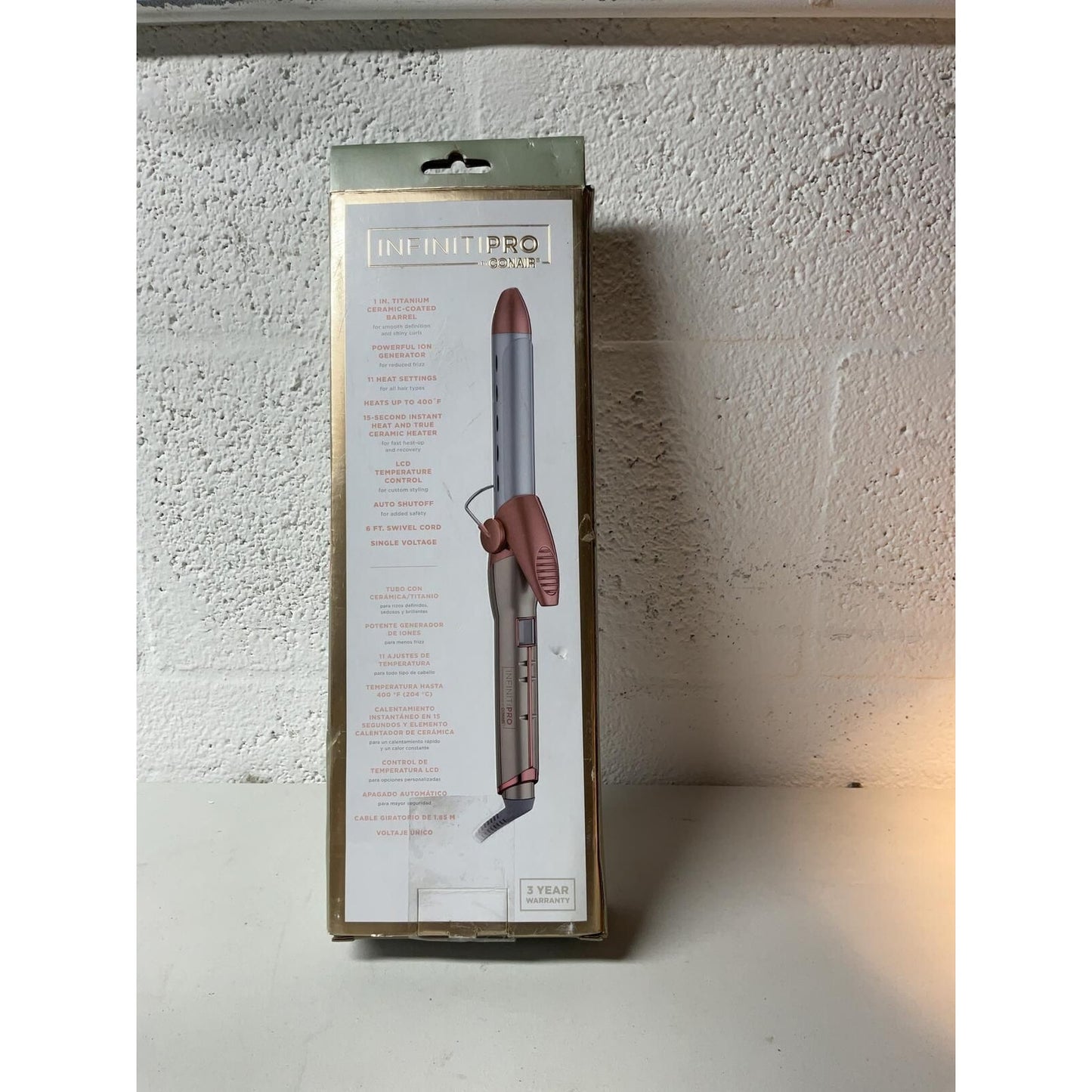 CONAIR INFINITIPRO FRIZZ FREE 1” Curling Iron