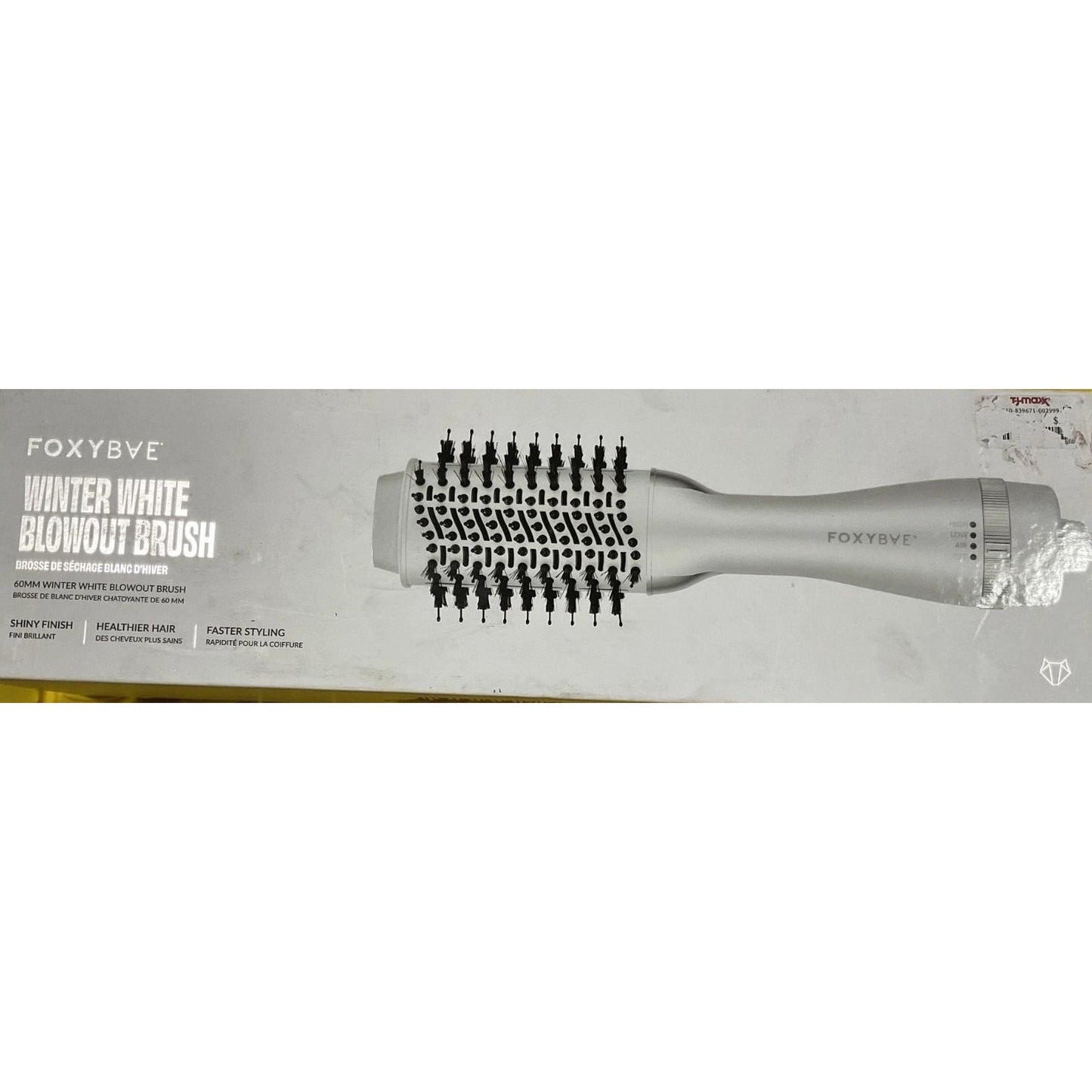 Foxybae winter white blowout brush