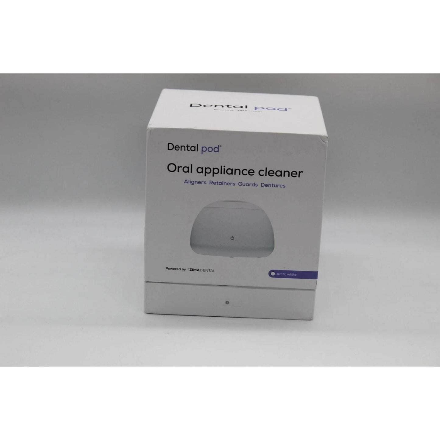 Zima Dental Pod Ultrasonic Oral Appliance Cleaner Arctic White