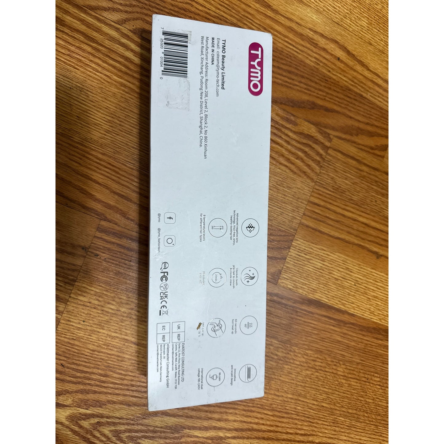 TYMO Ring Plus IONIC Hair Straightening Comb