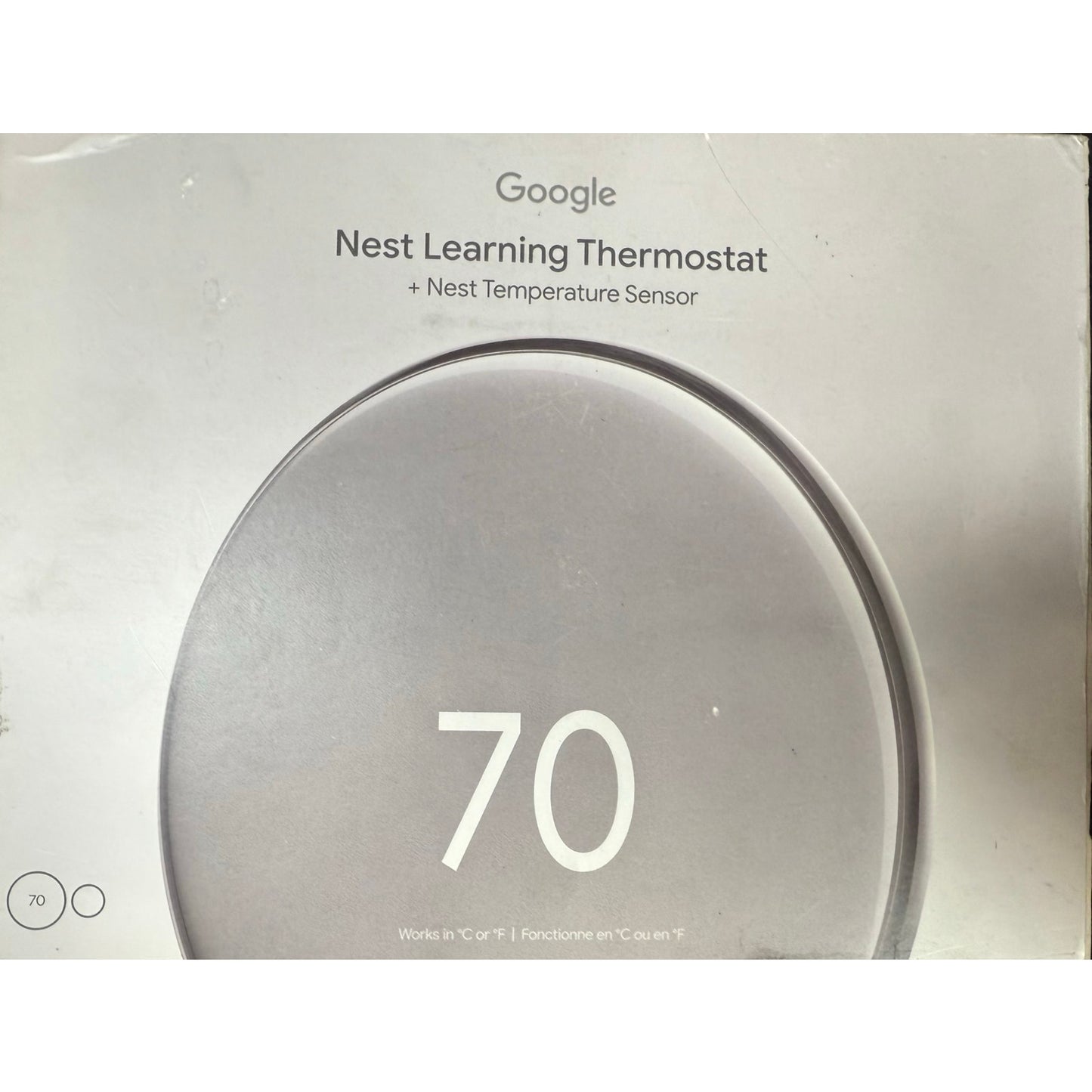 Nest 4th gen Silver with temperature sensor 2nd gen NEW
