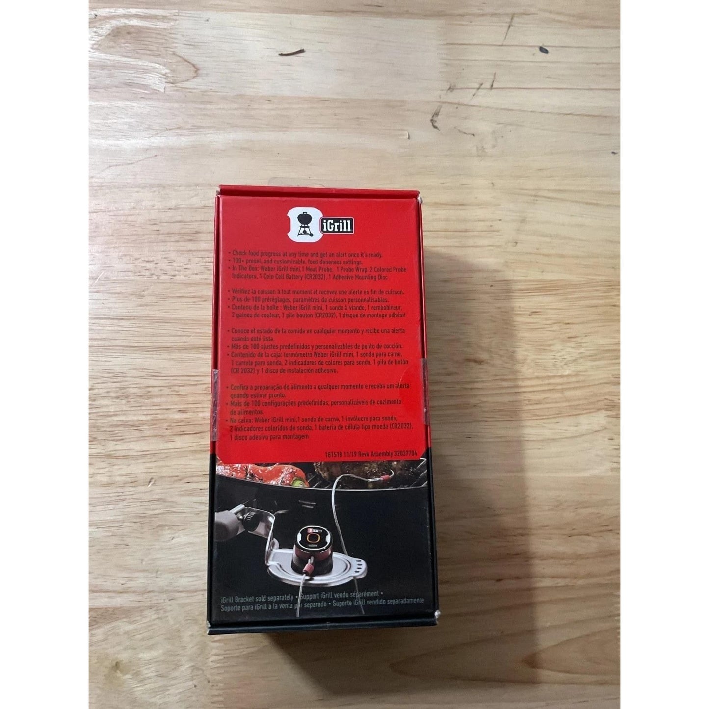 Weber iGrill mini 7202 App Connected Digital Thermometer Open Box
