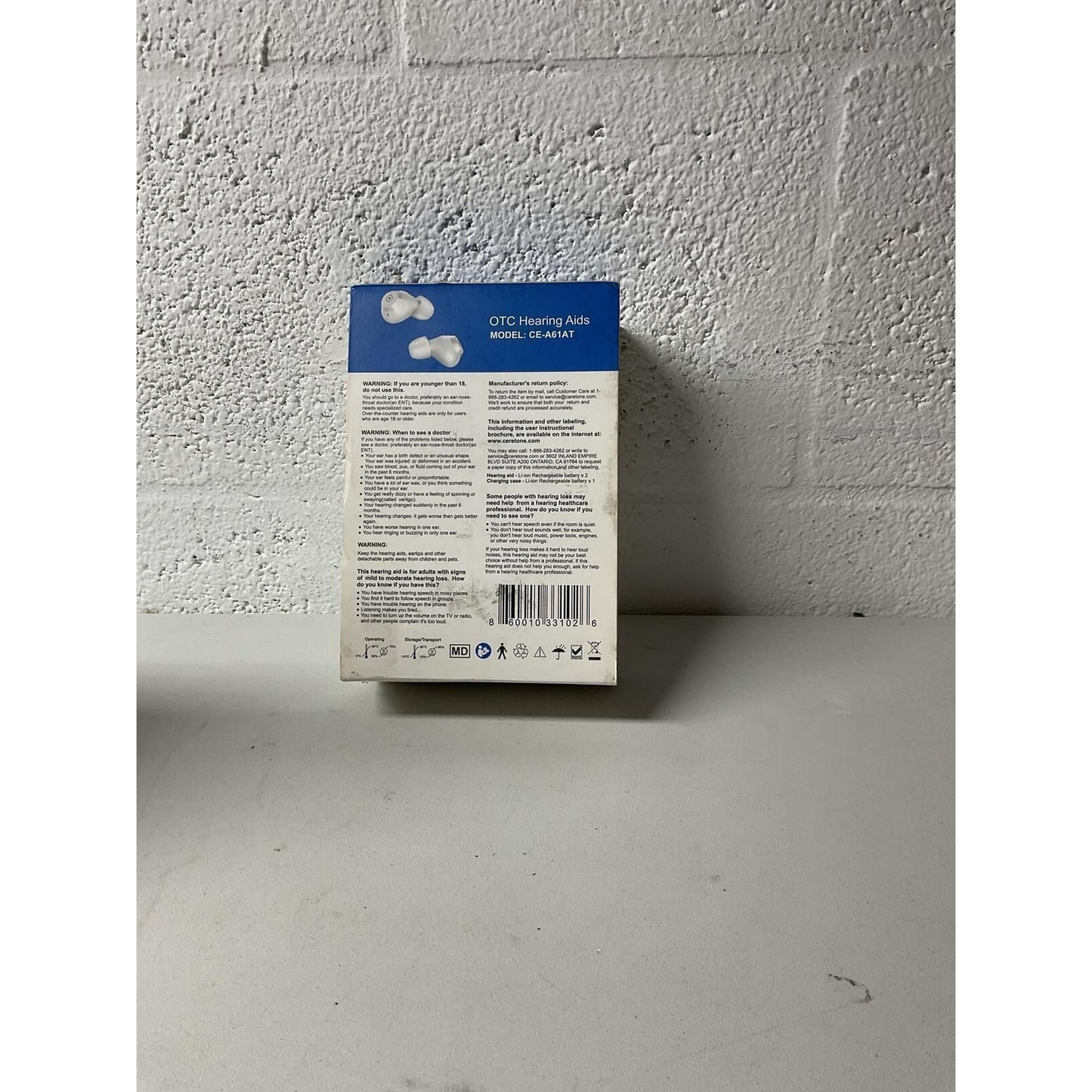 Ceretone OTC Hearing AIDS CE-A61AT