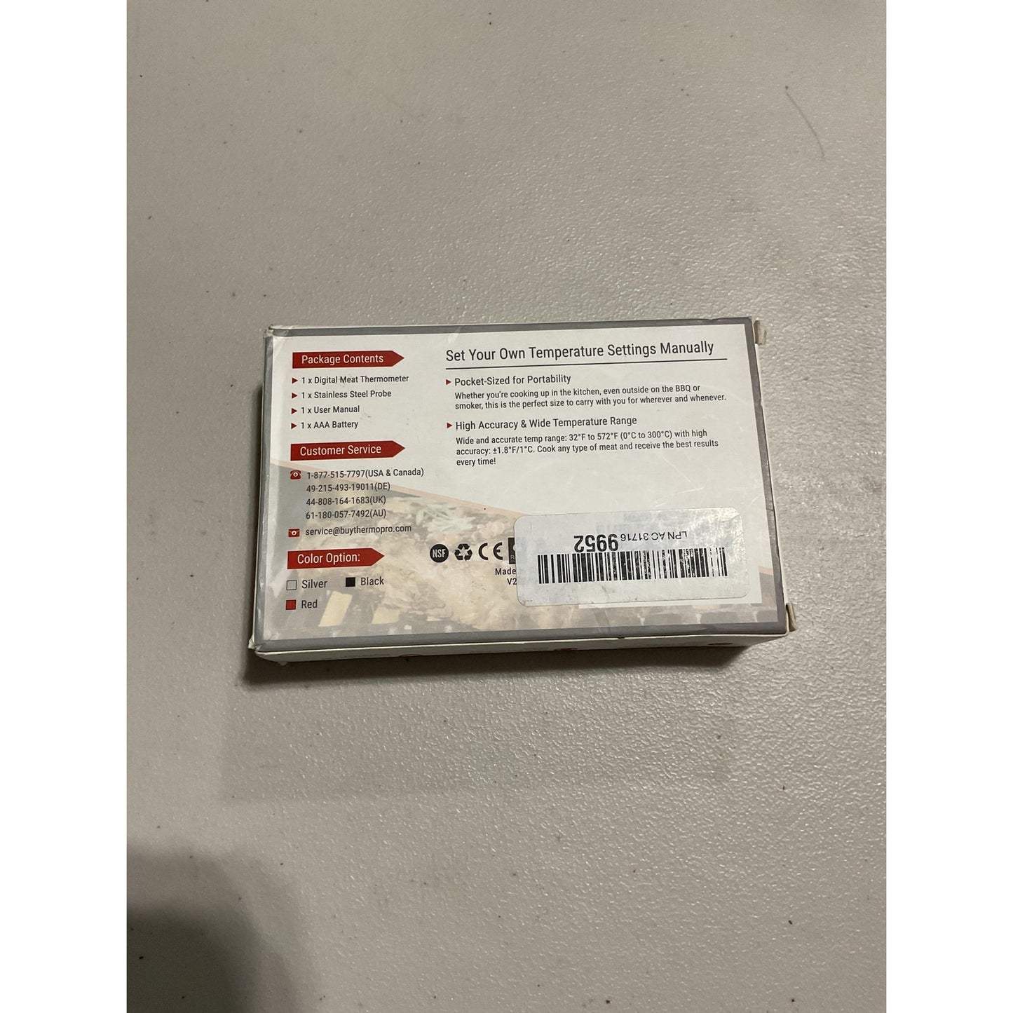 Therm pro digital food thermometer
