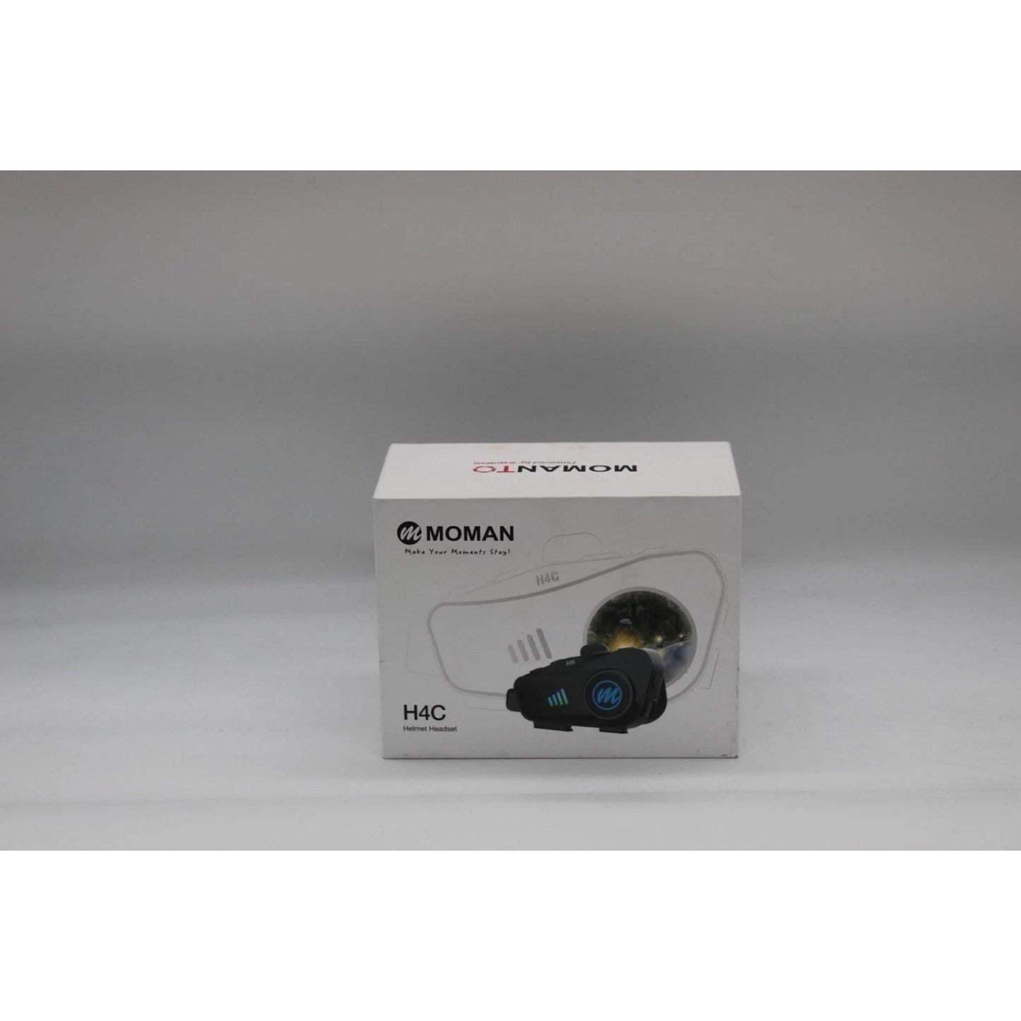 Motorcycle Helmet Headset with Camera, Moman H4C 120° Wide Angle 360° Shooting