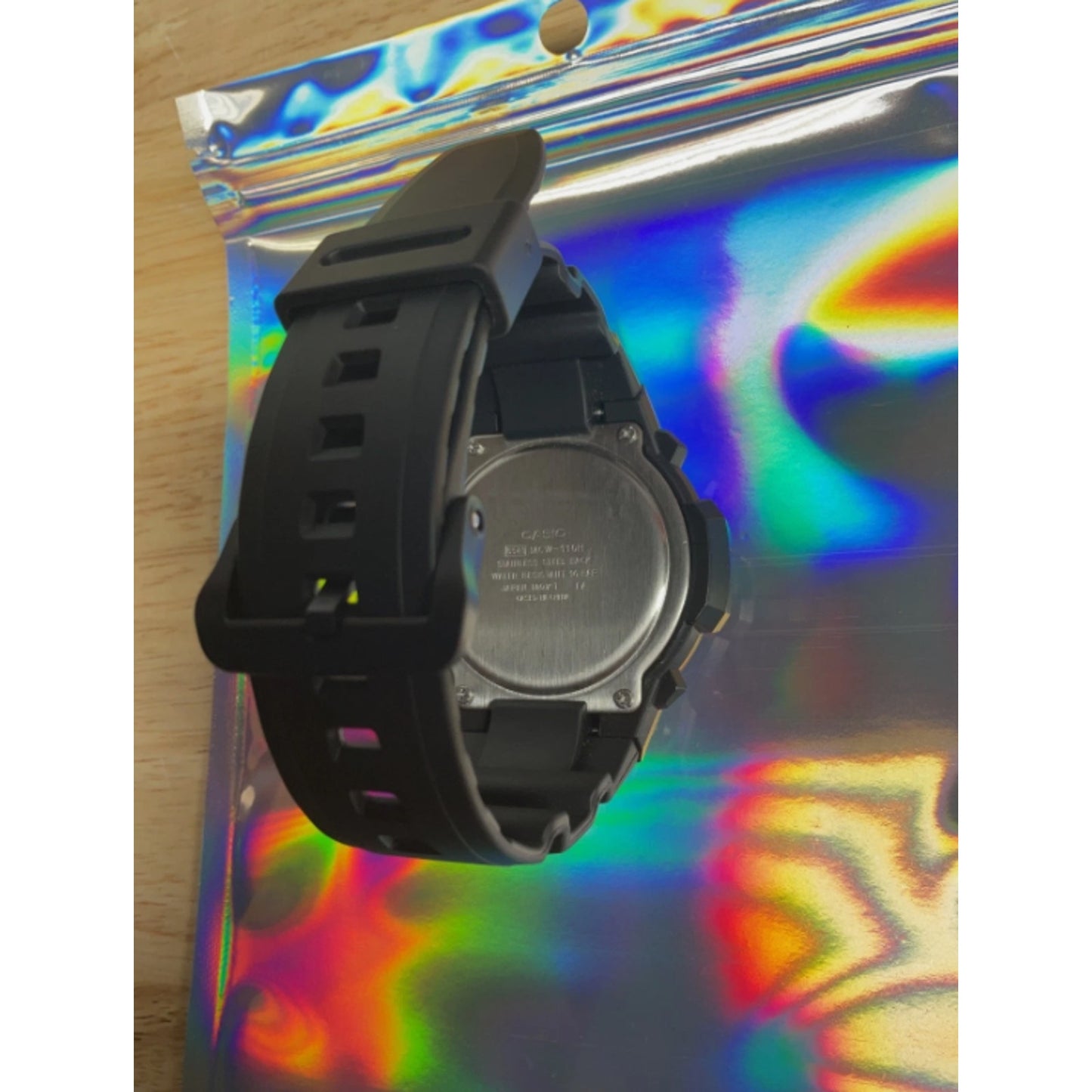 Casio MCW110H-2A2V, Chronograph Watch, Black Resin Band, 100 Meter WR, Date
