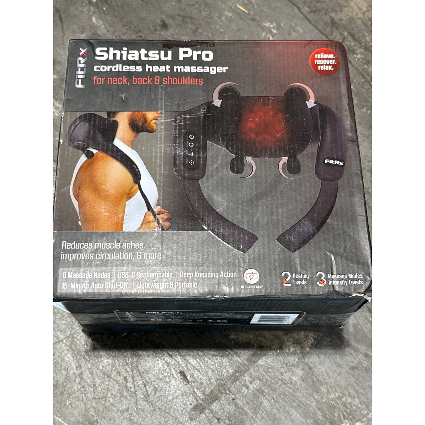 Shiatsu Pro Cordless Heat Massager - FitRx
