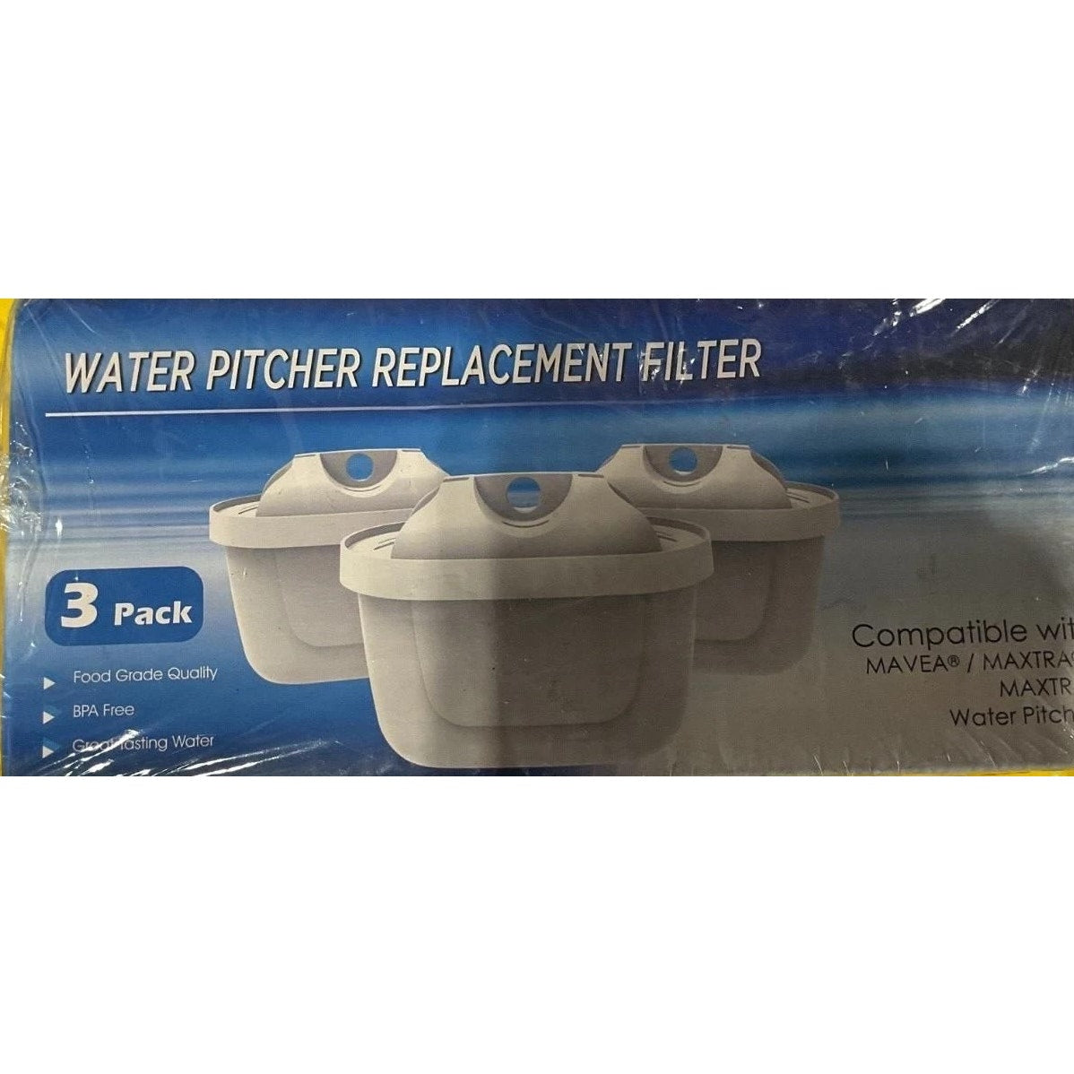 water pitcher replacement filter 3 pack