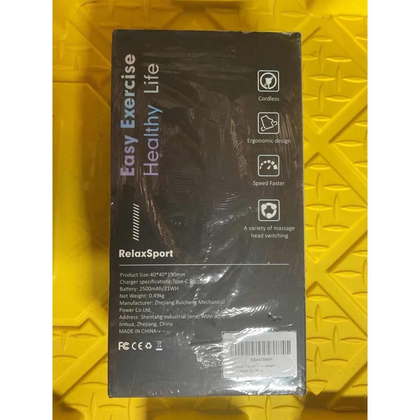 RelaxSport Massage Tapper, Cordless Massager, Pressure Point Massage Gun