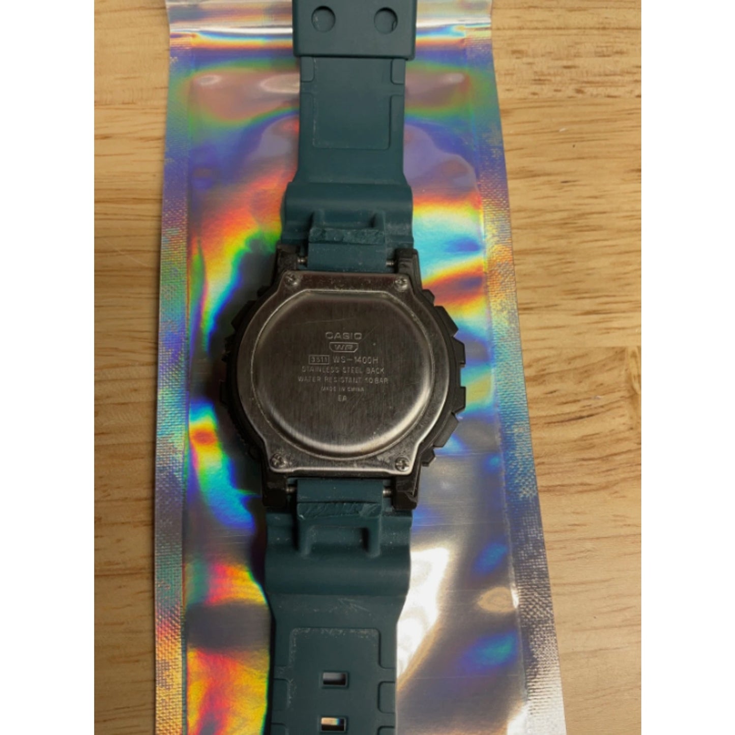 Casio WS-1400H-3AV, 60 Lap Memory Resin Watch, 3 Alarms, 10 Year Battery