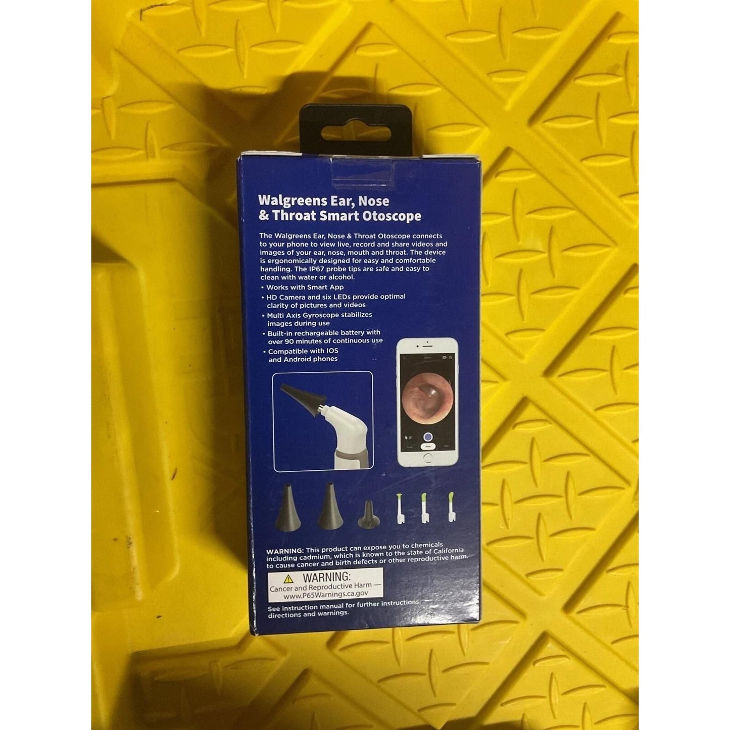NEW! Walgreens Ear, Nose & Throat Smart Otoscope Rechargable “Connects To Phone”