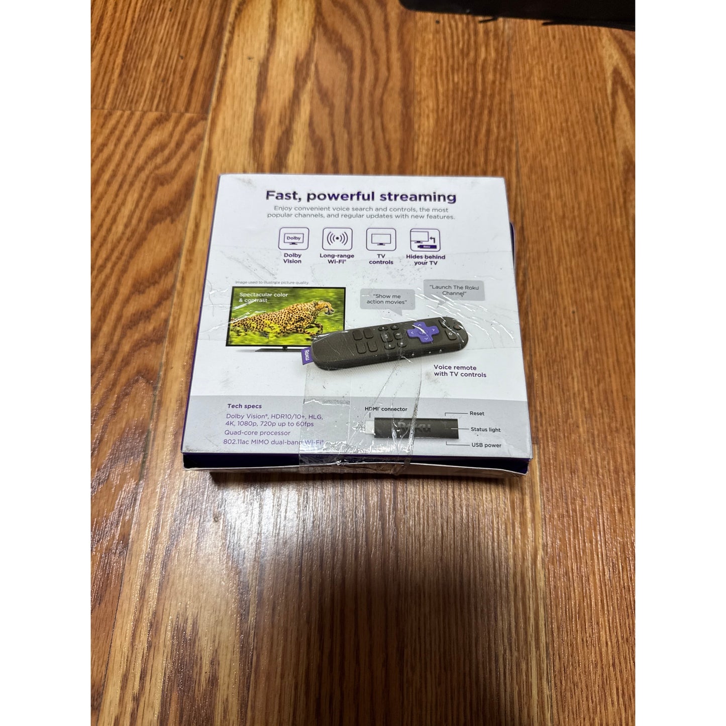 Roku 4k Streaming Stick with Voice Remote HDR & Dolby Vision - Open Box
