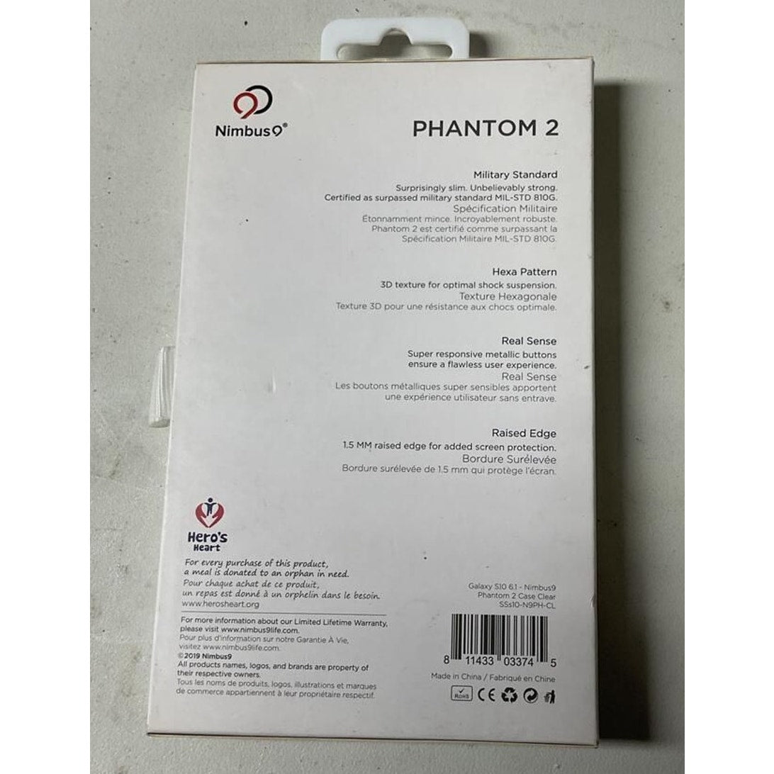 Nimbus 9 PHANTOM 2 case for Galaxy S10 Clear
