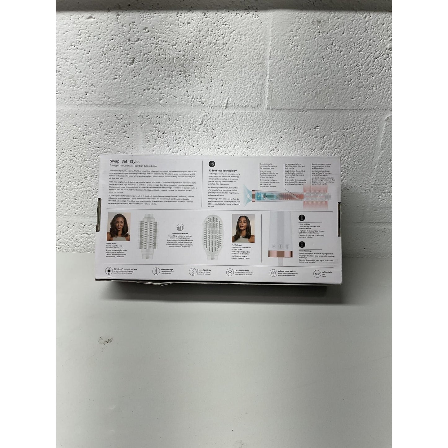 T3 AIREBRUSH DUO INTERCHANGEABLE BLOW DRY BRUSH