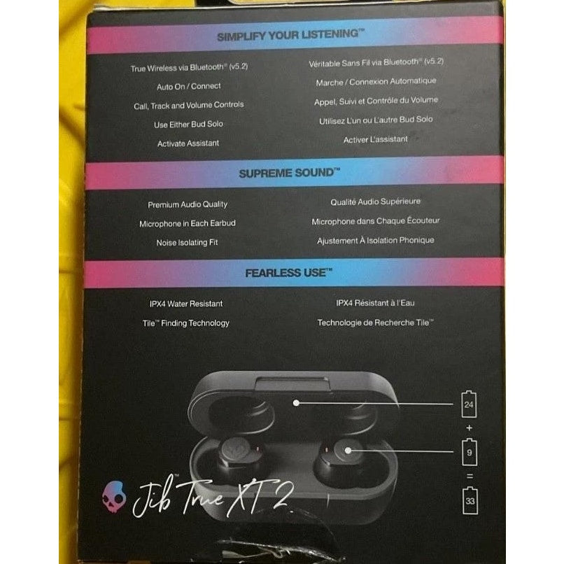 Skullcandy Jib True Wireless Earbuds - black