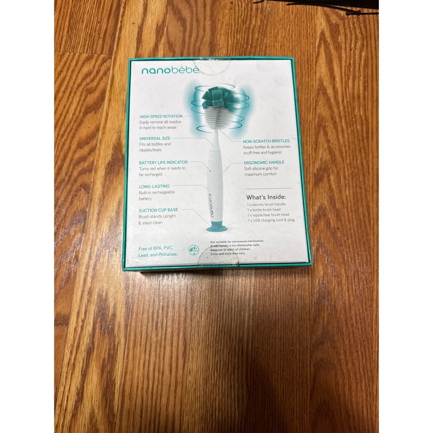 Nano Bebe Electric Brush Set for Bottle Cleaning