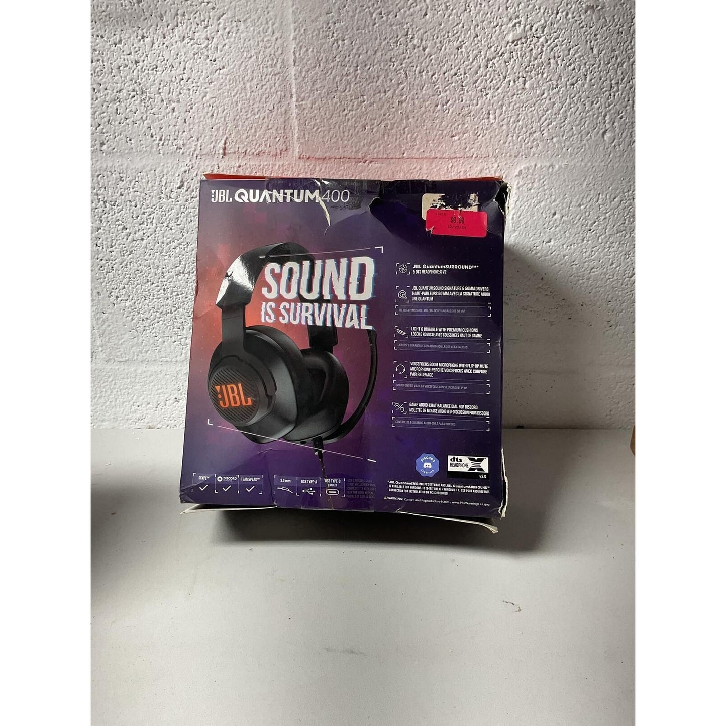 JBL Quantum 400 Headphones