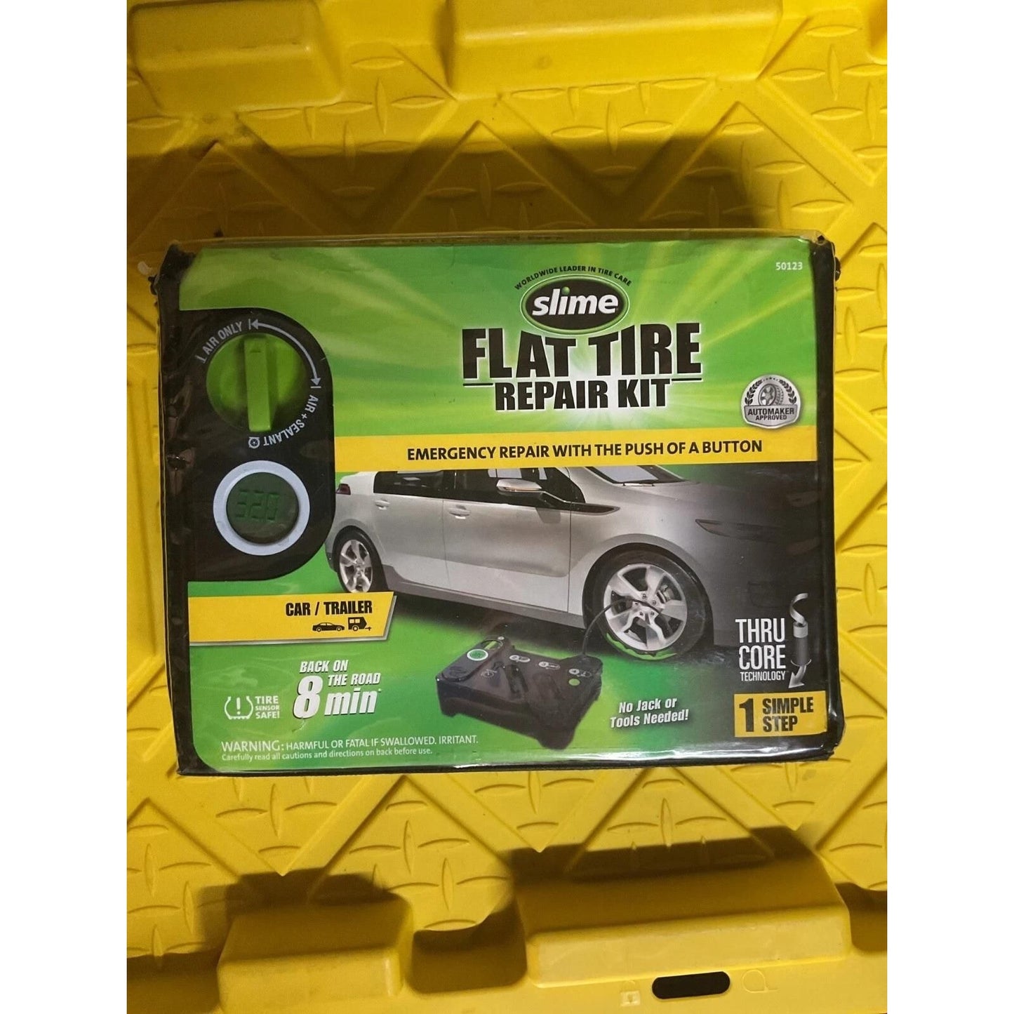Slime 50123 Digital Emergency Flat Tire Repair Kit