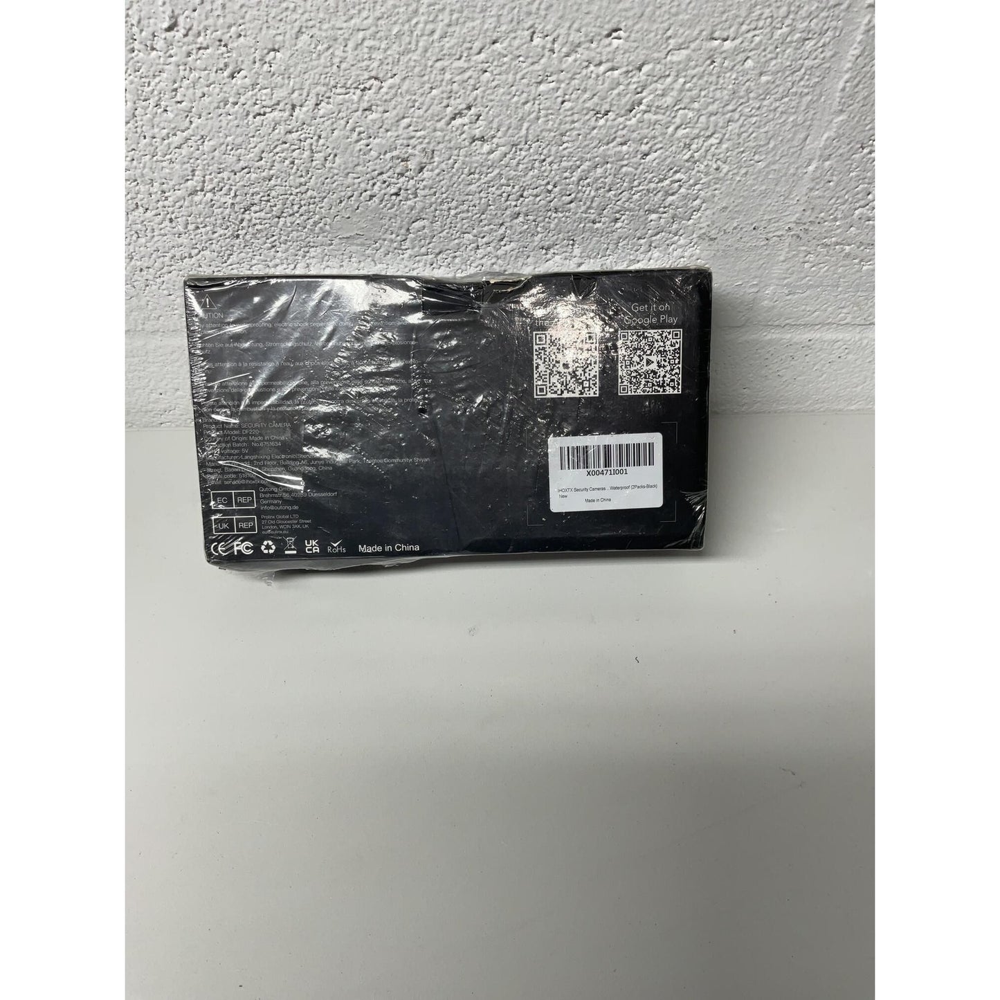 IHOXTX SECURITY CAMERAS WATERPROOF 2 Pack Black