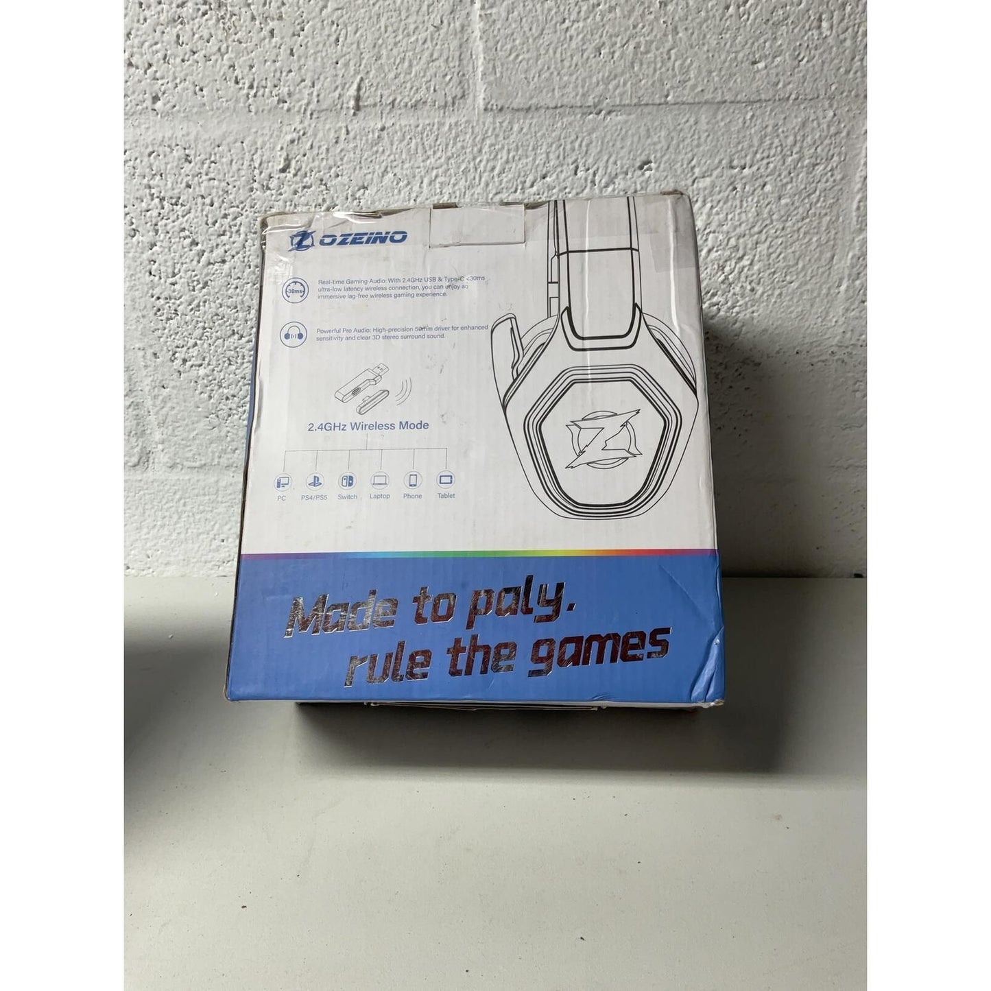 OZEINO 2.4GHz Wireless Gaming Headphones
