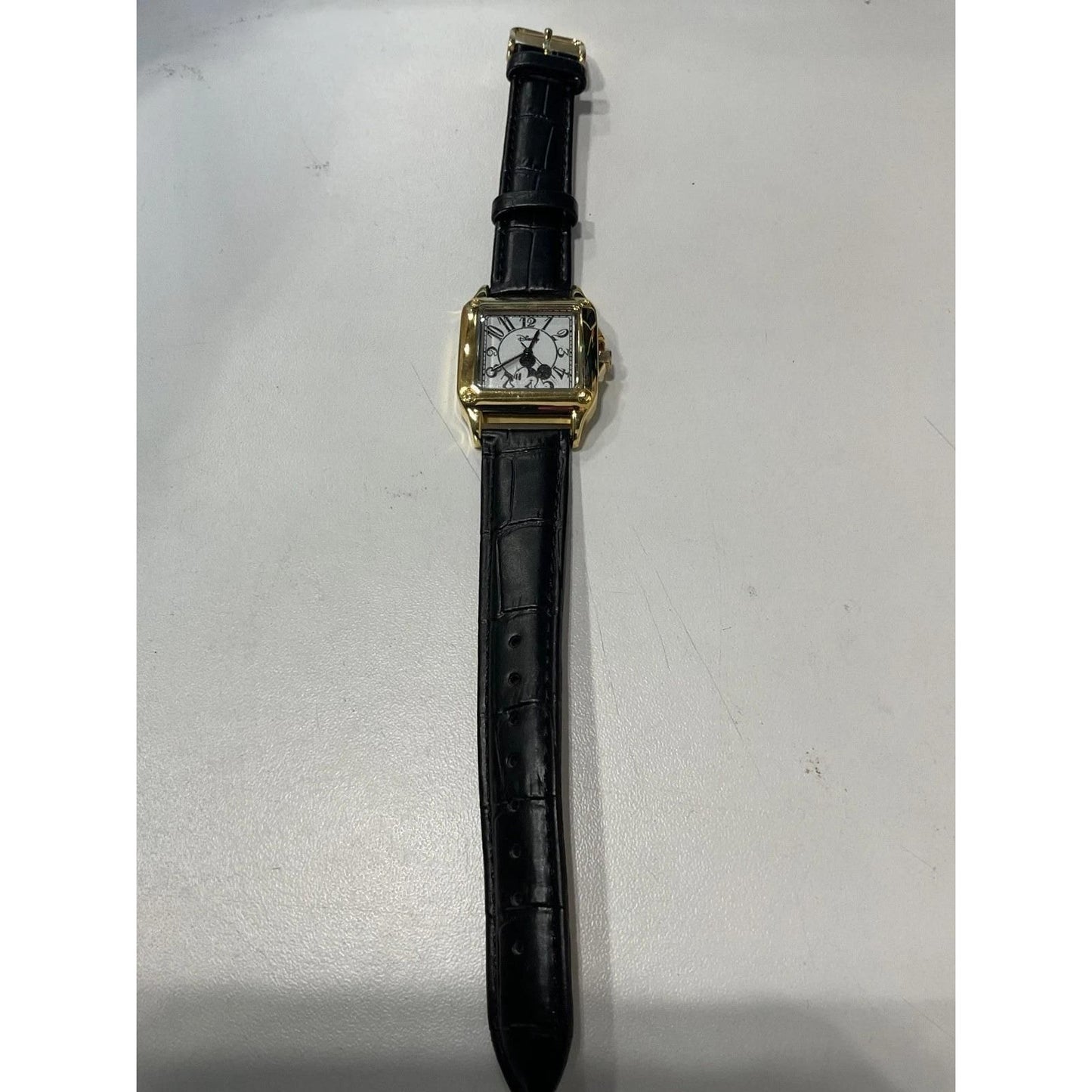 disney adult square analog watch