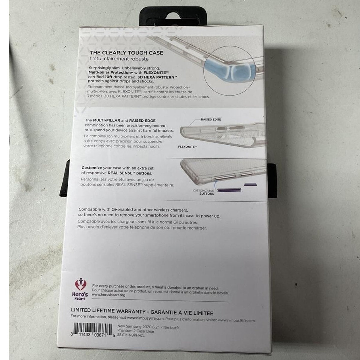 Nimbus 9 PHANTOM 2 case for Samsung 6.2 Clear