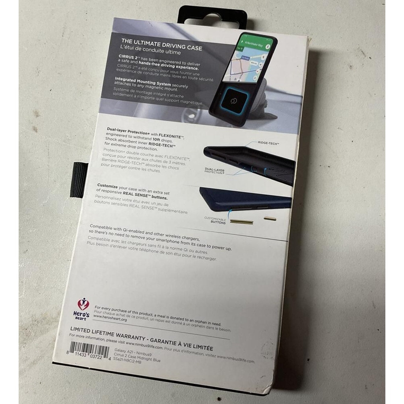 Nimbus 9 CIRRUS 2 case for Samsung Galaxy A21 Midnight Blue