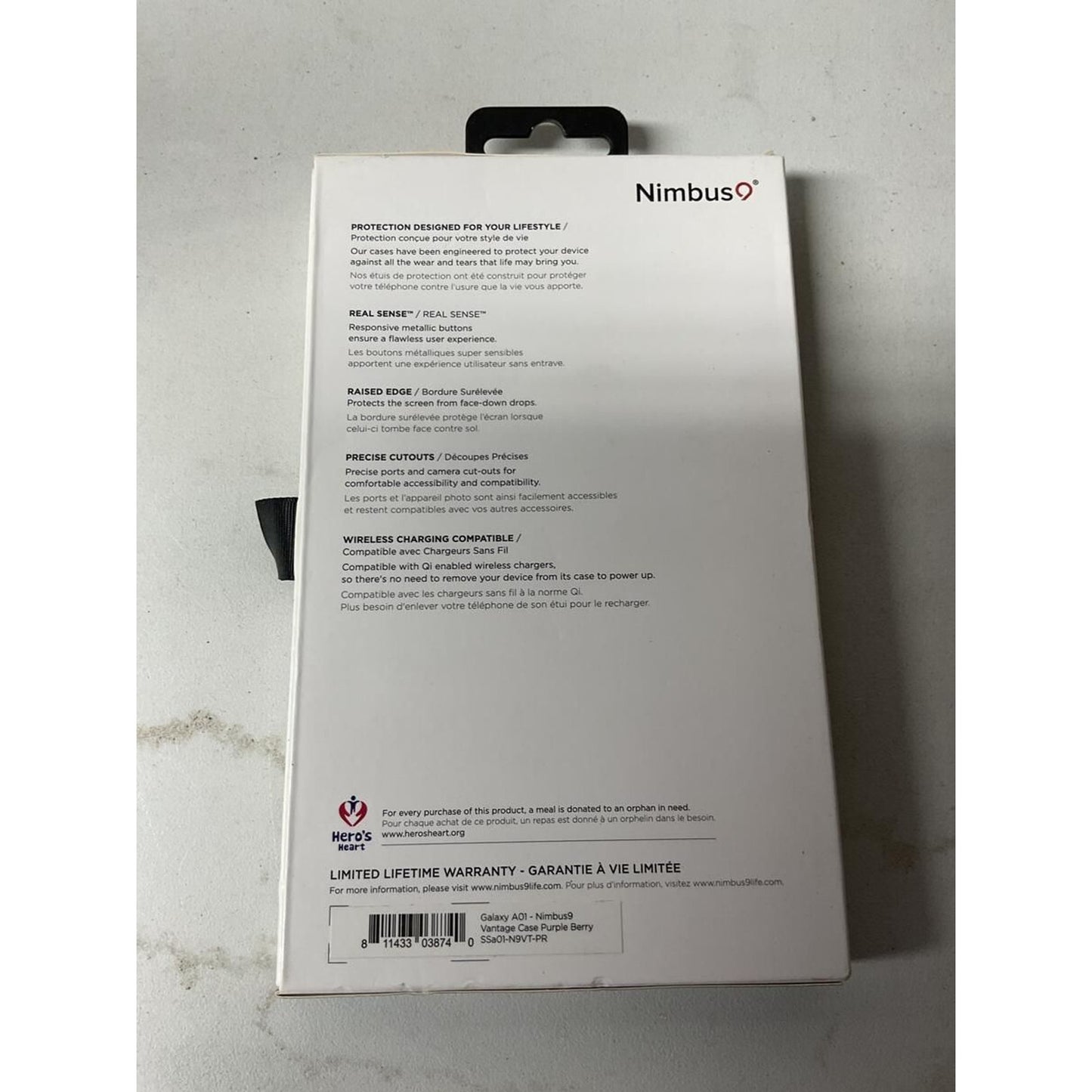 NIMBUS 9 VANTAGE Case for Galaxy A01 Purple Berry