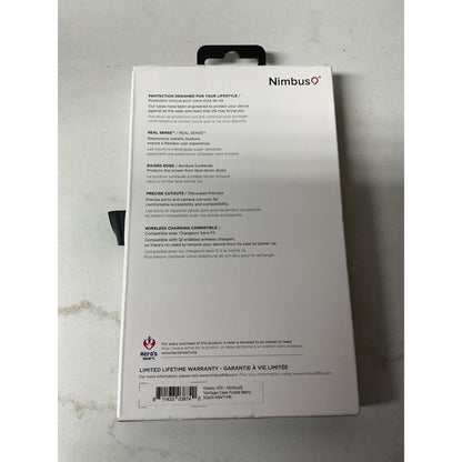 NIMBUS 9 VANTAGE Case for Galaxy A01 Purple Berry