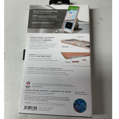 Nimbus 9 CIRRUS 2 Case for Moto G Power Rose Clear