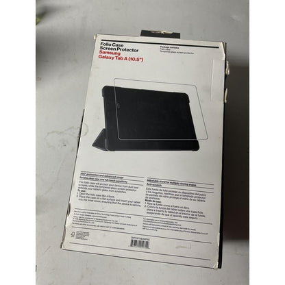 Verizon Folio Case & Screen Protector for Samsung Galaxy Tab A 10.5”
