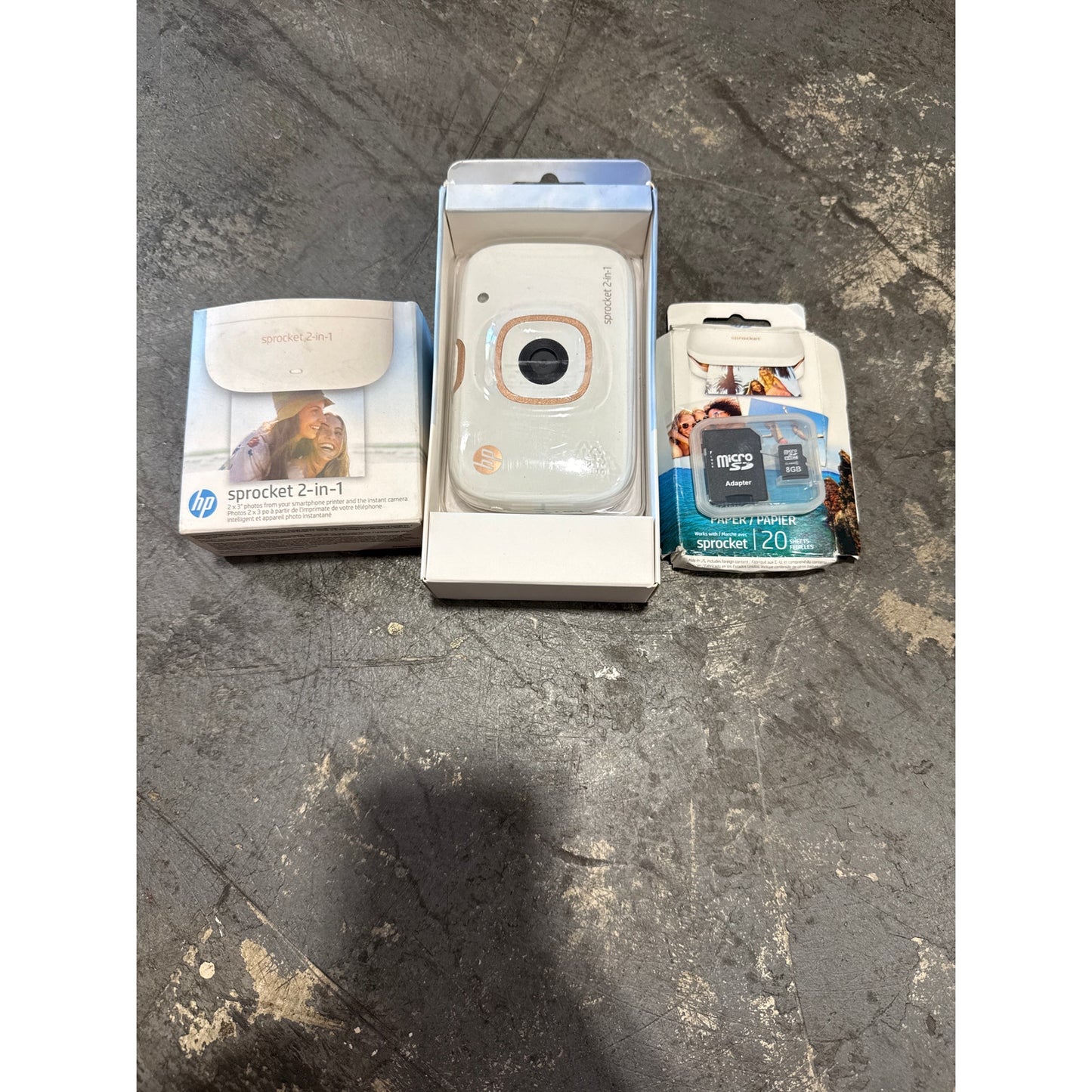 HP sprocket 2 in 1 instant camera kit