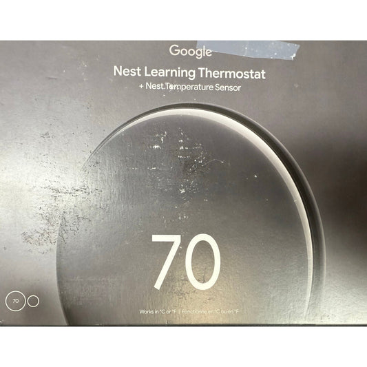 Nest 4th gen black with temperature sensor 2nd gen
