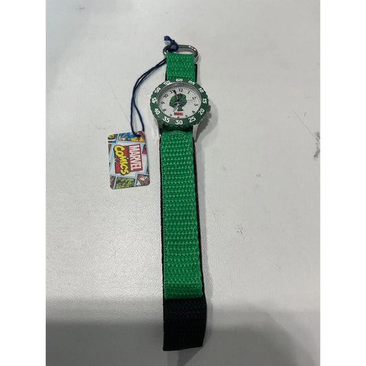 marvel kids W001478 Hulk stainless steel with green bezel