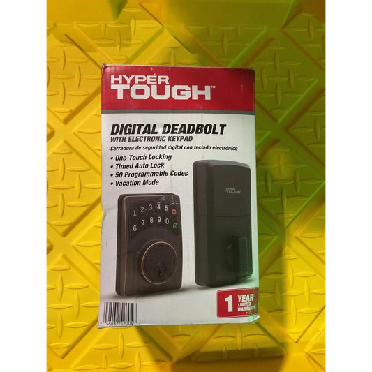 Hyper Tough Digital Deadbolt, Oil Rubbed Bronze, Model 1752004